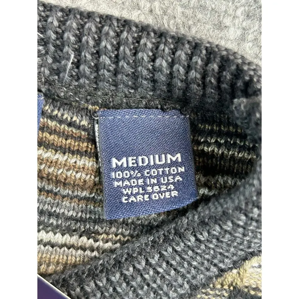 Vintage Roundtree & Yorke Sweater Men's M Deadstock Made USA 100% Cotton Knit - Picture 3 of 6